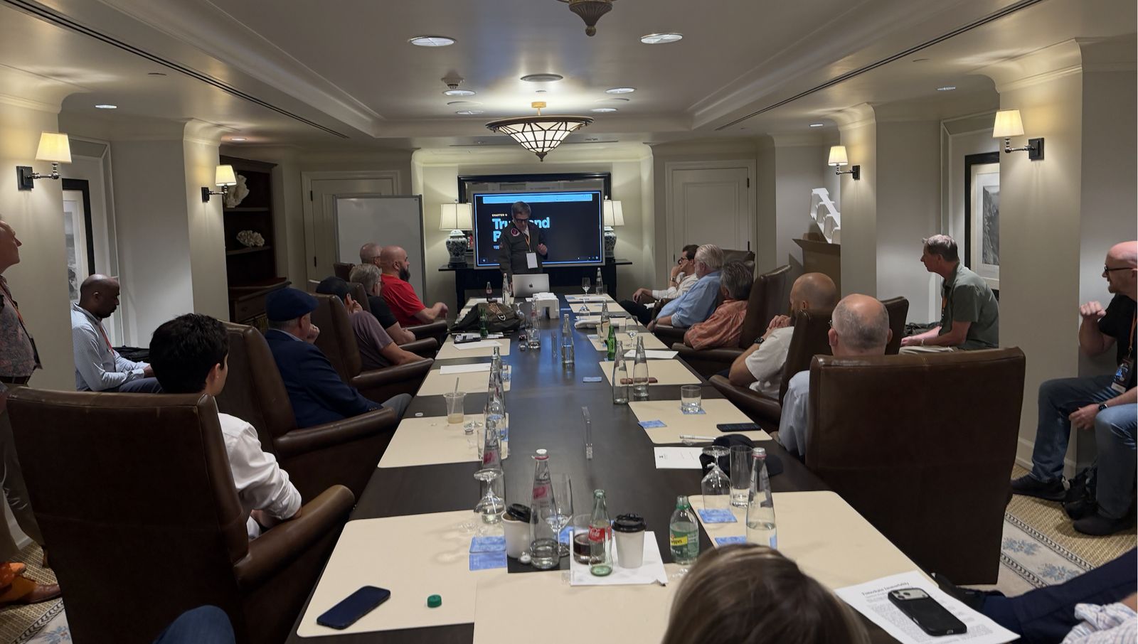 A presentation in the Boardroom